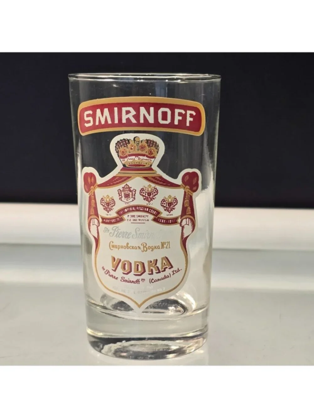 Smirnoff Vodka Cocktail Glasses Vintage Canada Set of 2